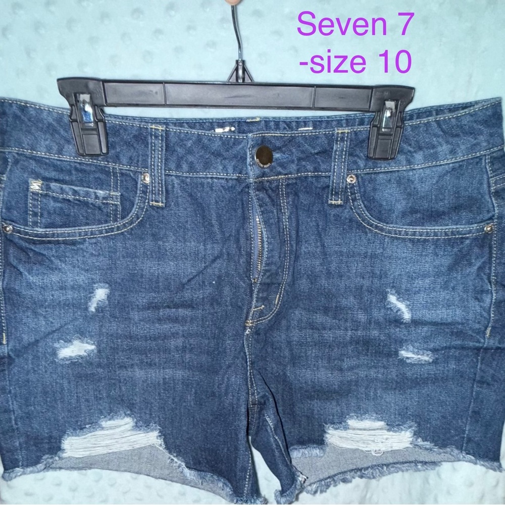 Seven7 Women's Blue Jean Shorts
